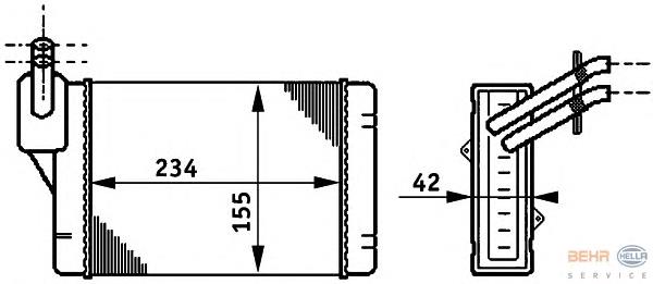 1H2819031A VAG Radiador de forno (de aquecedor)