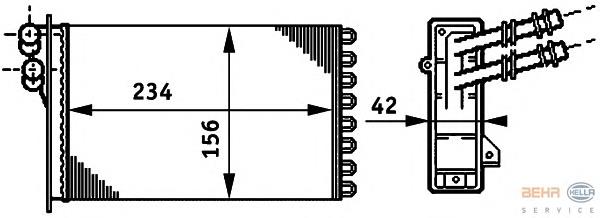 Compre 1J2819031B VAG Radiador de forno (de aquecedor)