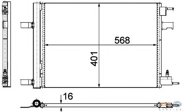 52420688 General Motors Radiador de aparelho de ar condicionado