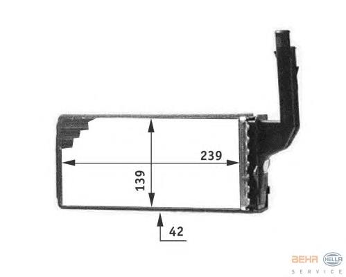 Compre 644872 Peugeot/Citroen Radiador de forno (de aquecedor)