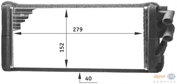 Compre 443819031 VAG Radiador de forno (de aquecedor)