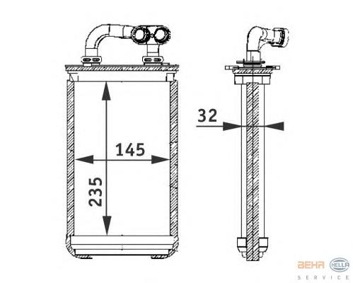 Compre 64118373785 BMW Radiador de forno (de aquecedor)