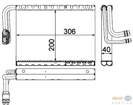 Vaporizador de aparelho de ar condicionado Mercedes 2048300258 preço, a partir de 155,07 USD