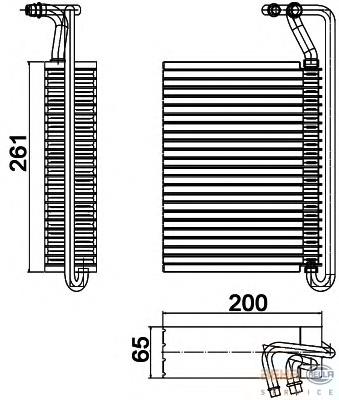 Vaporizador de aparelho de ar condicionado AE84000P Mahle Original