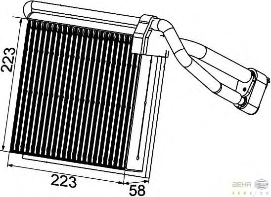 AE98000P Mahle Original Vaporizador de aparelho de ar condicionado