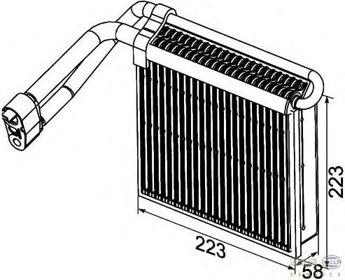 Compre AE98000P Mahle Original Vaporizador de aparelho de ar condicionado