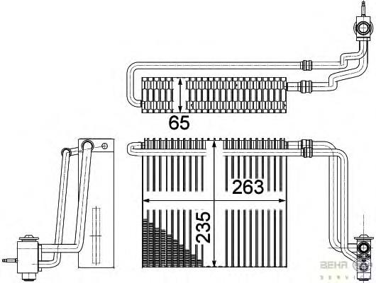 Vaporizador de aparelho de ar condicionado Mercedes A0028303458 preço, a partir de 95,34 USD