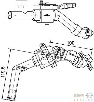 A0018301684 Mercedes Válvula de forno (de aquecedor)