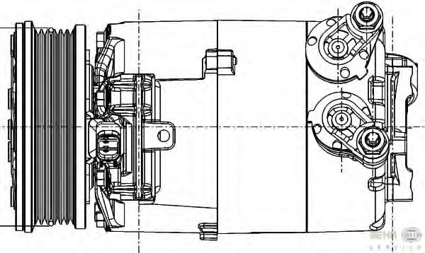 Compressor de aparelho de ar condicionado Ford 1791013
