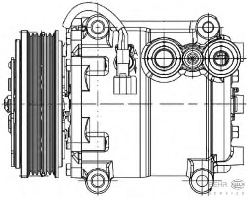 813916 VALEO Compressor de aparelho de ar condicionado