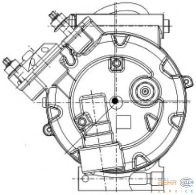 Compressor de aparelho de ar condicionado 32848G NRF