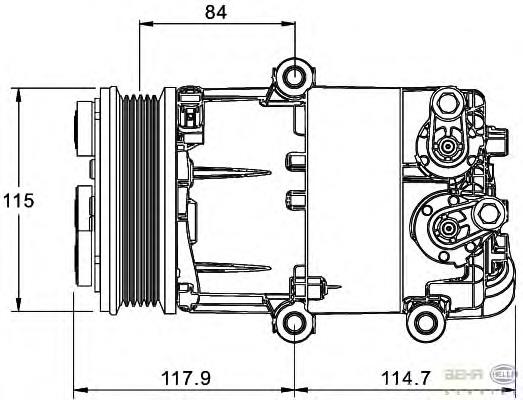 813739 VALEO Compressor de aparelho de ar condicionado