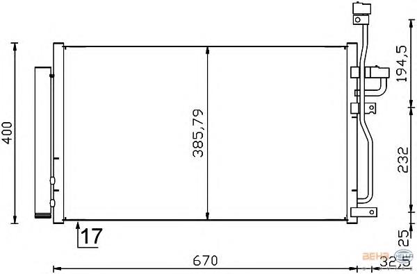20759648 General Motors Radiador de aparelho de ar condicionado