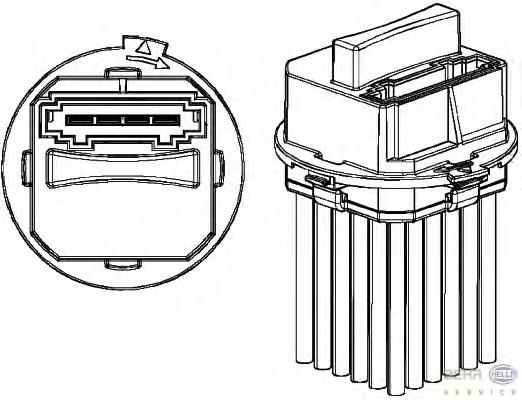 G4532002 VAG Resistor (resistência) de ventilador de forno (de aquecedor de salão)