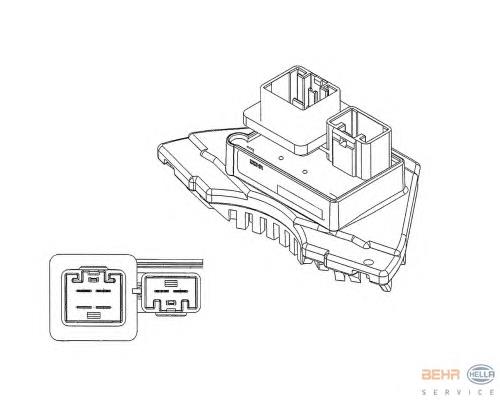 Resistor (resistência) de ventilador de forno (de aquecedor de salão) Volvo 8693262 preço, a partir de 63,33 USD