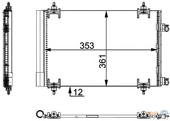 Radiador de aparelho de ar condicionado Peugeot/Citroen 6455GK preço, a partir de 64,81 USD
