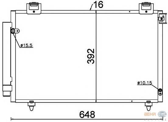 Radiador de aparelho de ar condicionado NRF 35593 preço, a partir de 157,88 USD