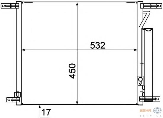 95227757 General Motors Radiador de aparelho de ar condicionado