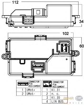 9226780 BMW Resistor (resistência) de ventilador de forno (de aquecedor de salão)