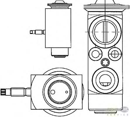 LR016631 Land Rover Válvula TRV de aparelho de ar condicionado