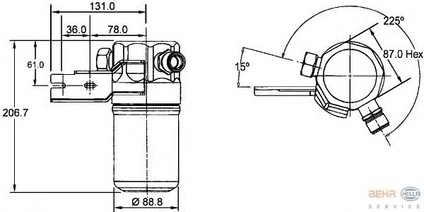 Compre 4D0820193D VAG Tanque de recepção do secador de aparelho de ar condicionado