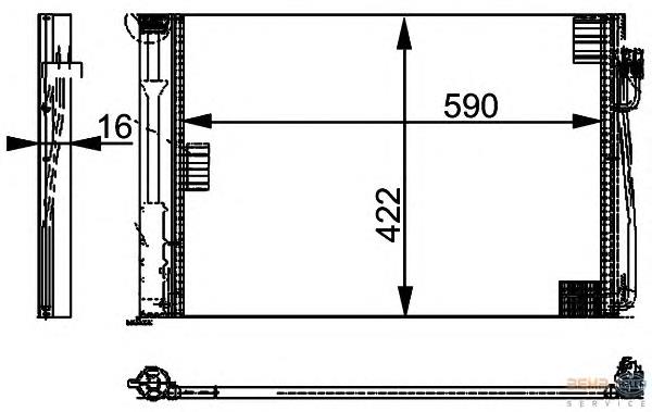 Radiador de aparelho de ar condicionado HELLA 8FC351301324 preço, a partir de 71,51 USD