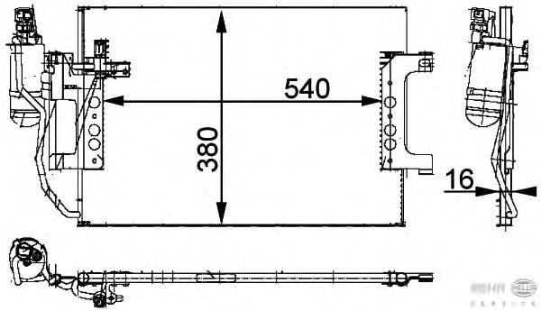 Radiador de aparelho de ar condicionado Mercedes 1685001154 preço, a partir de 71,51 USD