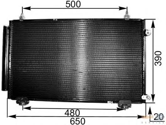 Compre 8845013030 Toyota Radiador de aparelho de ar condicionado