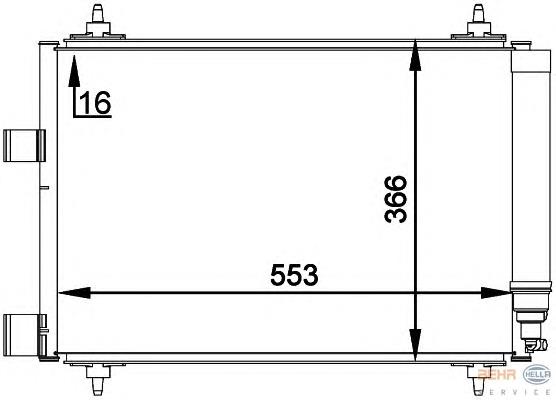 Compre 00006455AC Peugeot/Citroen Radiador de aparelho de ar condicionado