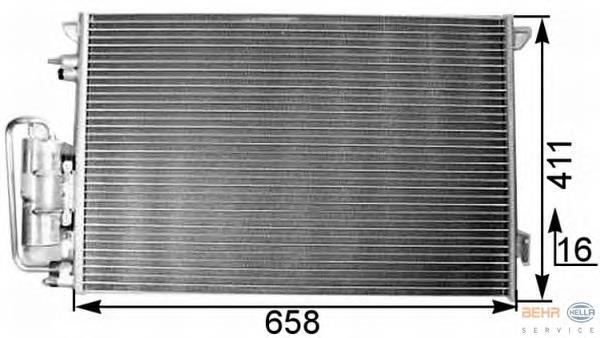 667165 ERA Radiador de aparelho de ar condicionado
