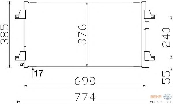 Compre 8200008763C Renault (RVI) Radiador de aparelho de ar condicionado