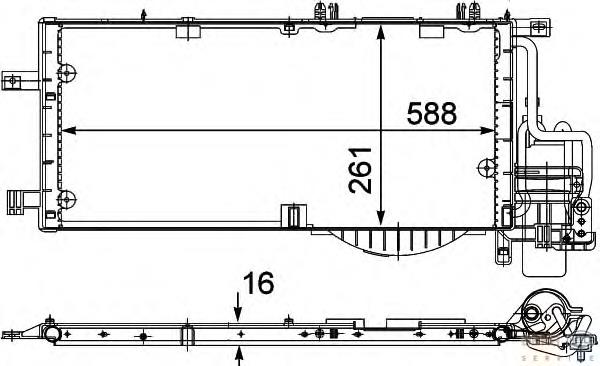 93177423 Opel Radiador de aparelho de ar condicionado
