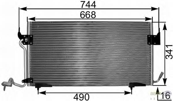 Compre 9624722380 Peugeot/Citroen Radiador de aparelho de ar condicionado