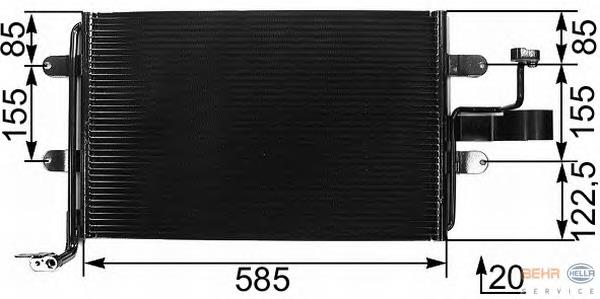Radiador de aparelho de ar condicionado VAG 1J0820411H preço, a partir de 80,02 USD