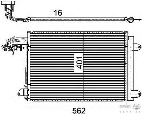 AC839121 Maxgear Radiador de aparelho de ar condicionado