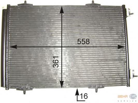 Radiador de aparelho de ar condicionado Peugeot/Citroen 6455EK preço, a partir de 74,91 USD