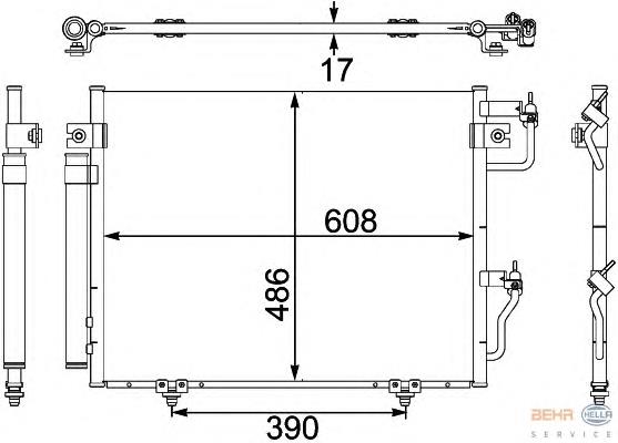 Radiador de aparelho de ar condicionado Mitsubishi MN123332 preço, a partir de 131,10 USD