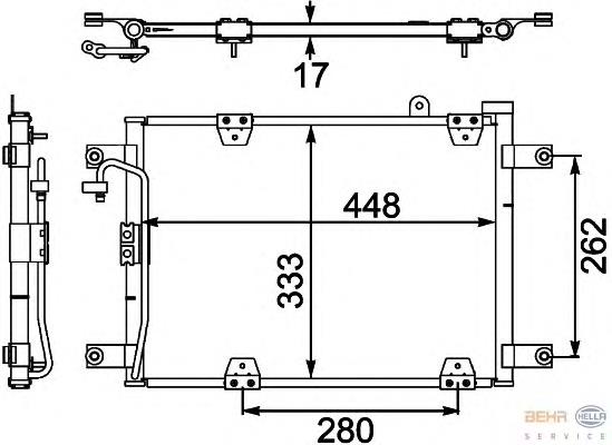 Radiador de aparelho de ar condicionado Cargo 261099 preço, a partir de 97,17 USD
