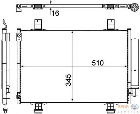 9531062J00 Suzuki Radiador de aparelho de ar condicionado