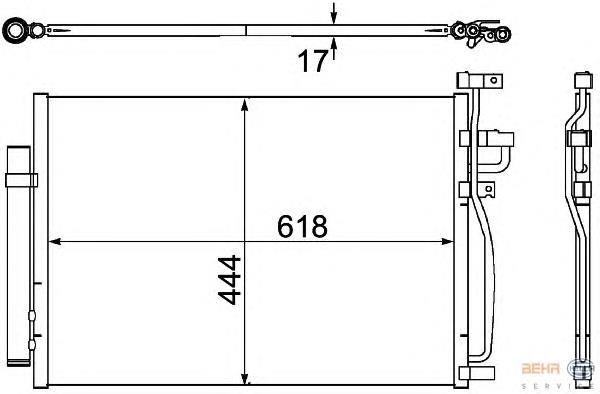 95352656 General Motors Radiador de aparelho de ar condicionado
