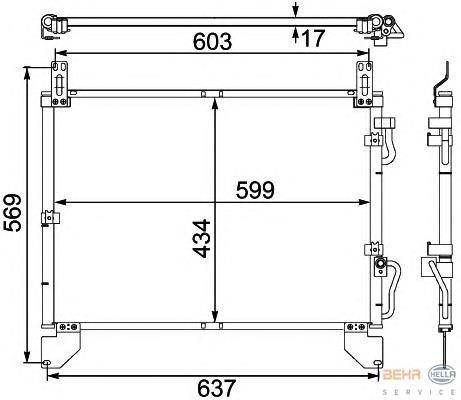 Radiador de aparelho de ar condicionado Ssang Yong 6840008002 preço, a partir de 144,27 USD