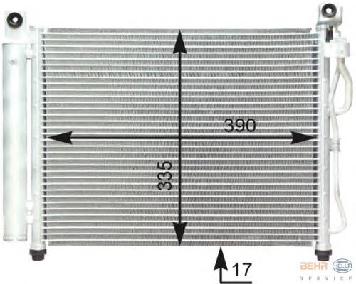 9760607000 Hyundai/Kia Radiador de aparelho de ar condicionado
