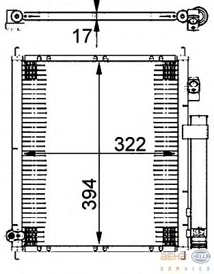 80110SAA003 Honda Radiador de aparelho de ar condicionado