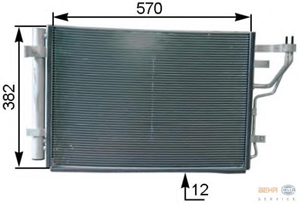 976062H010AS Hyundai/Kia Radiador de aparelho de ar condicionado