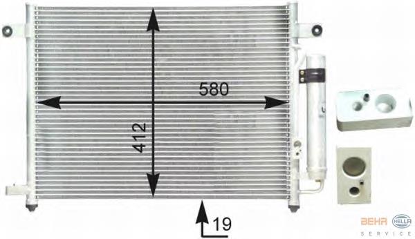 96409127 General Motors Radiador de aparelho de ar condicionado
