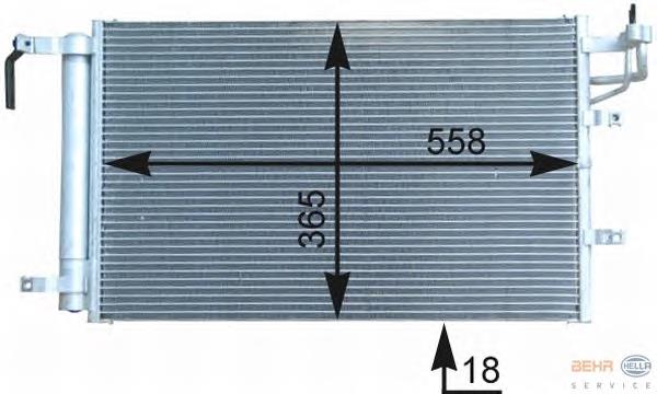 35981 NRF Radiador de aparelho de ar condicionado