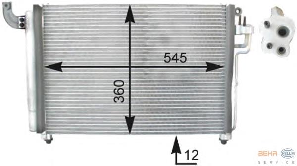 976061G300 Hyundai/Kia Radiador de aparelho de ar condicionado