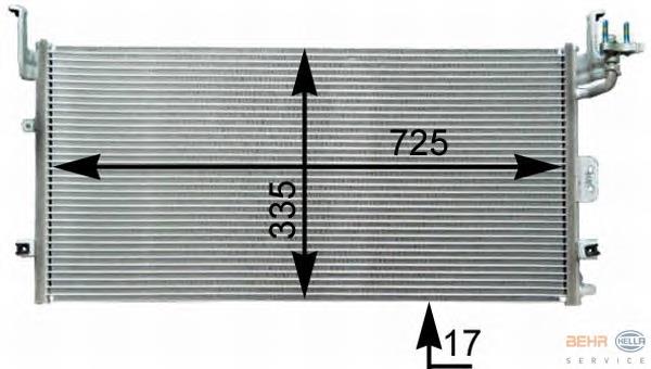Radiador de aparelho de ar condicionado para Hyundai Sonata EU4