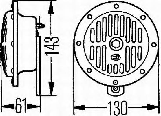 Compre 3CB004811042 HELLA Sinal sonoro (cláxon)