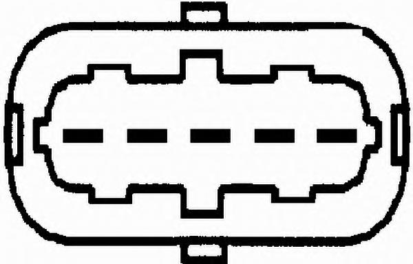 8ET009149071 HELLA Sensor de fluxo (consumo) de ar, medidor de consumo M.A.F. - (Mass Airflow)